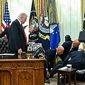 Susto en el Despacho Oval: un ejecutivo se desploma ante Trump en la presentación del plan para abaratar el Ozempic