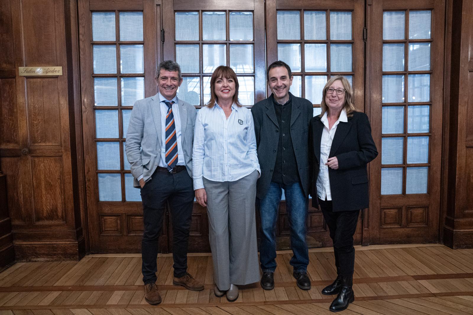 Koldo Meso, María José Cantalapiedra, Txebi Merino y Ana Mochales. 