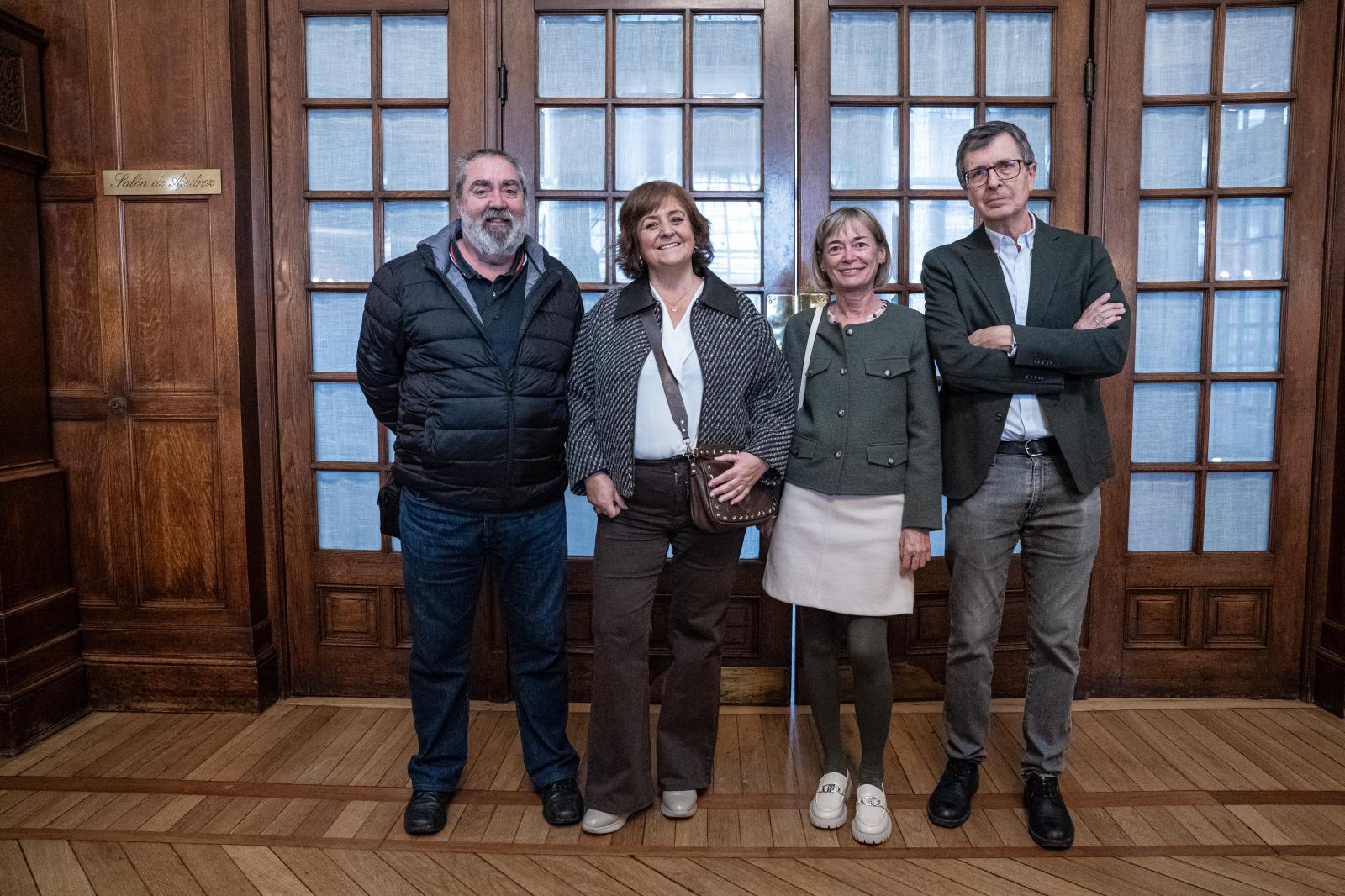 Mikel Iturralde, Carmen Manrique, Teresa Cobo y César Coca.