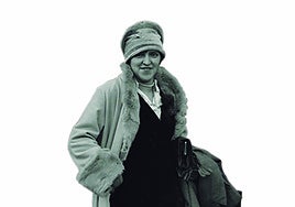 Ignacia Zabalo Ballarín, en la boda de su hermano Felipe (1927).