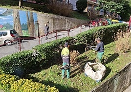 Entre otras labores se abrodarán tareas de jardinería en las calles del municipio ermuarra.