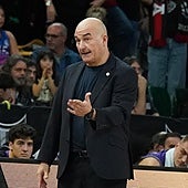 Ponsarnau, en uno de los partidos en Miribilla.