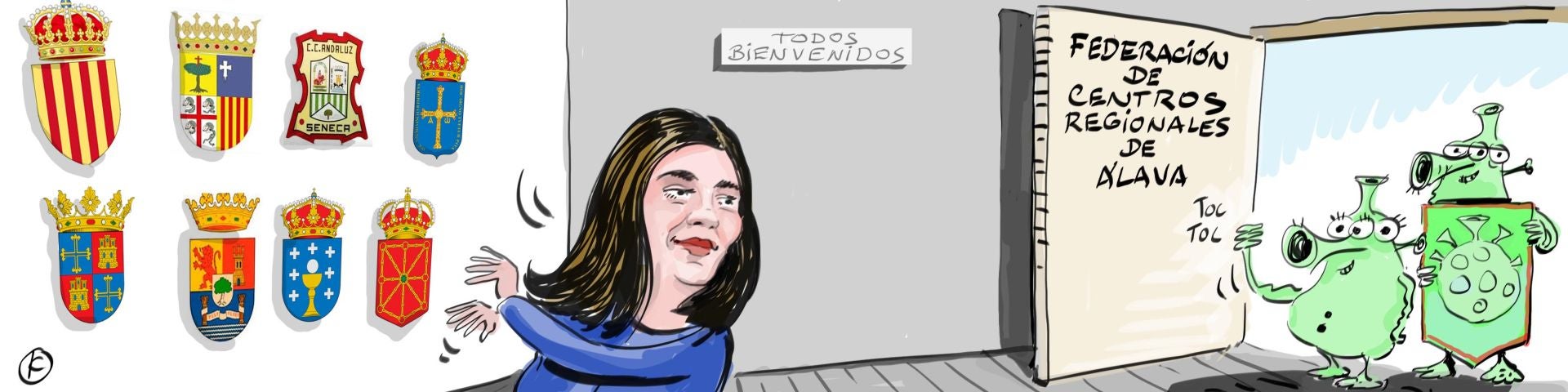 La viñeta de Cerrajería sobre los centros regionales de Álava