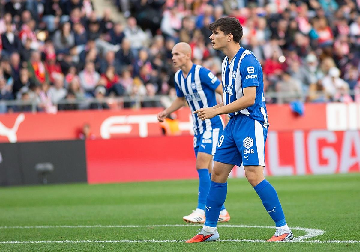 Morcillo, frente al Girona.