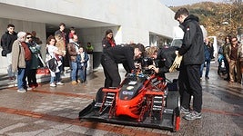 El victorioso monoplaza de ingenieros se luce en Bilbao