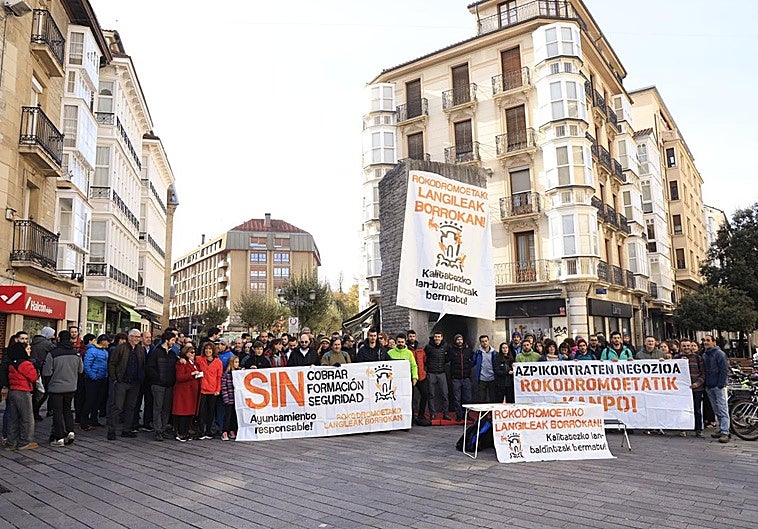 Los trabajadores de los rocódromos han convocado una concentración este domingo.