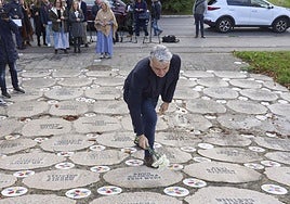 El presidente del PP vasco, Javier de Andrés, durante el acto celebrado por su partido en Vitoria.
