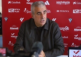 Alfredo Merino, en sala de prensa.