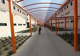 Una de las galerías de la prisión alavesa de Zaballa.