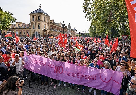 Imagen de la manifestación celebrada el domingo en Sevilla.