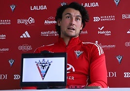 Este jueves, en la sala de prensa.