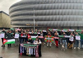 Los promotores de la convocatoria, en una rueda de prensa para llamar a la participación.