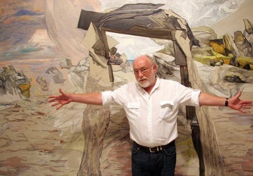 Ortiz de Elguea, en una de sus exposiciones.