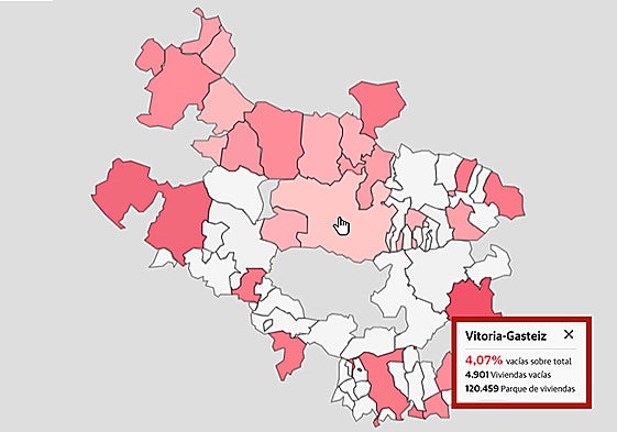 Los ayuntamientos alaveses podrán elevar al 150% el recargo fiscal a 10.965 pisos vacíos