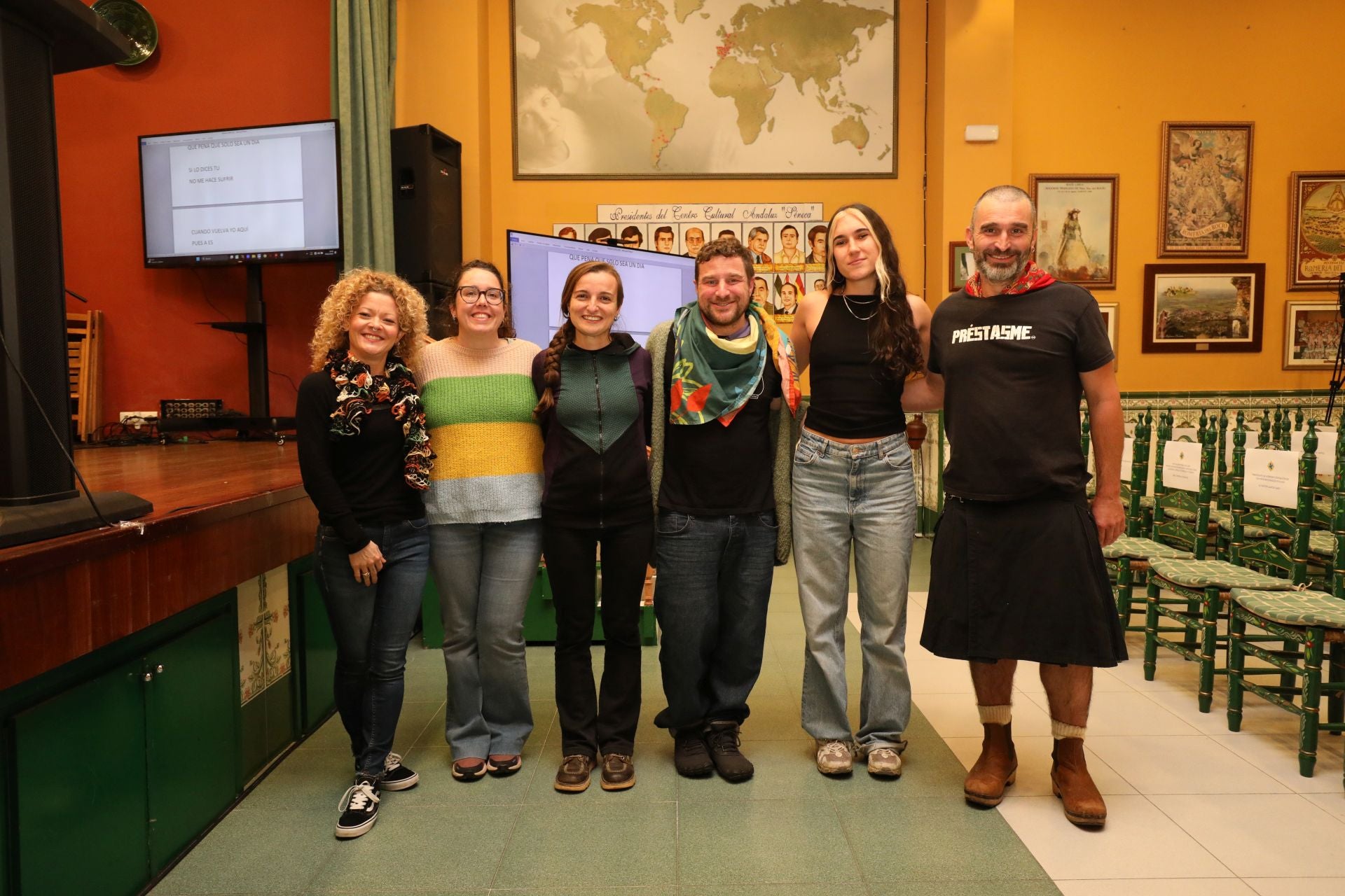 Ada Bier, Carolina Font Usiart, Nuria Casals, Manu Bendala, Eli Zaldua y Nicolás Billar.