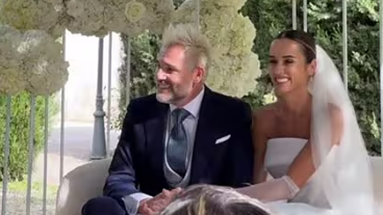 Santi Cañizares se casa por tercera vez tras seis meses de noviazgo