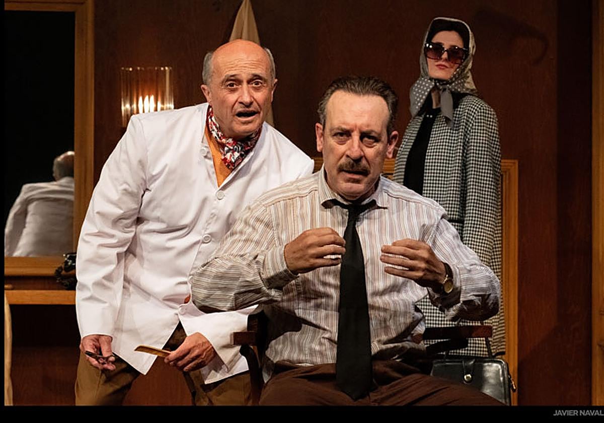 Pepe Viyuela y Antonio Molero en 'El barbero de Picasso',