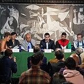 Urrian egindako Euskadiko eta Palestinako selekzioen arteko partidaren aurkezpena.