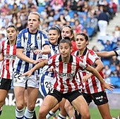 Un momento del partido.