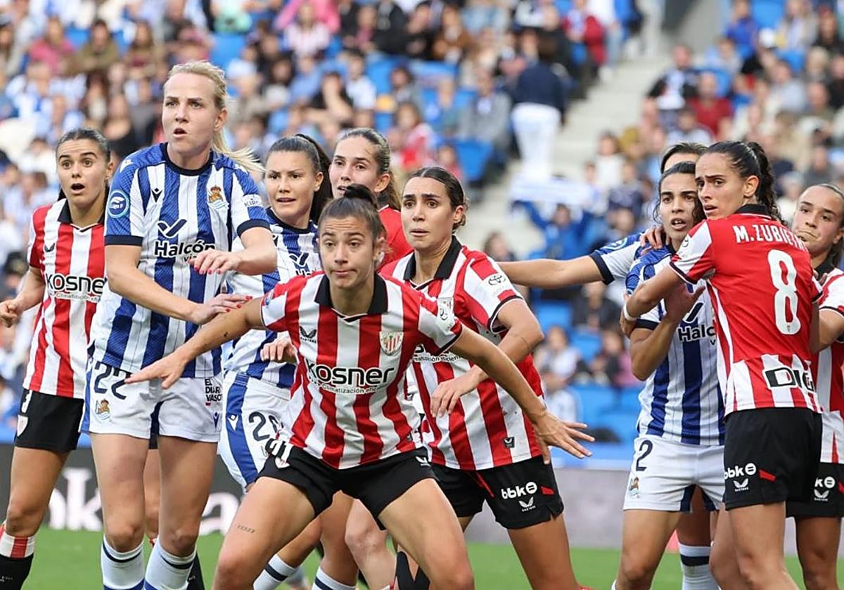 Un momento del partido.