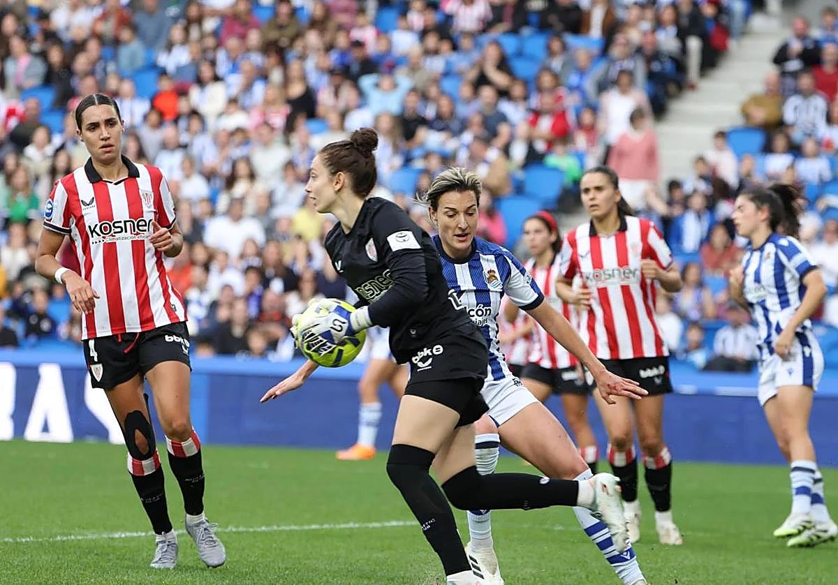 Un momento del partido.