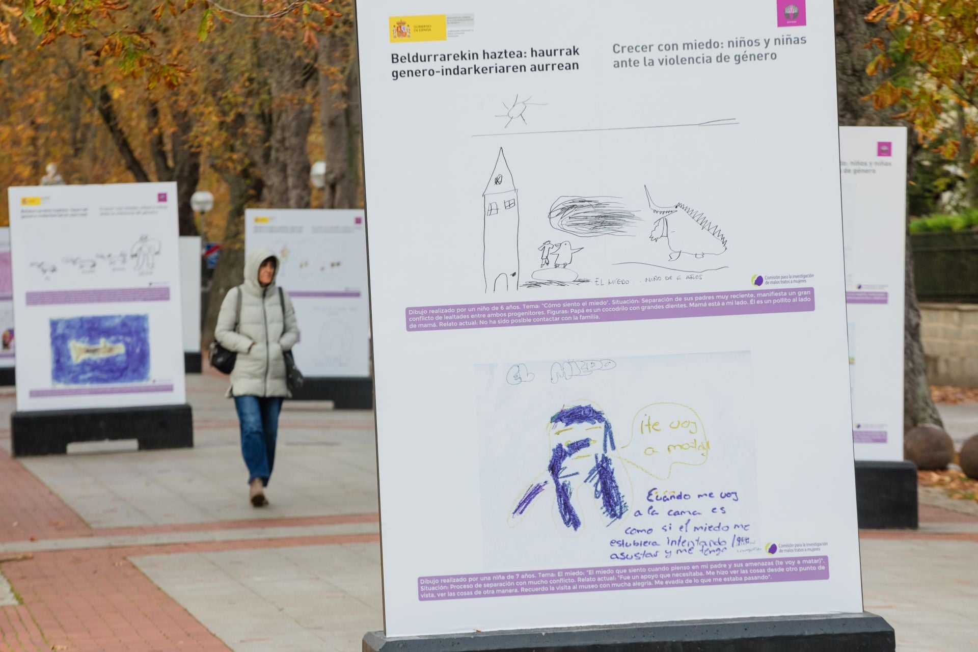 Así dibujan los niños a sus padres maltratadores