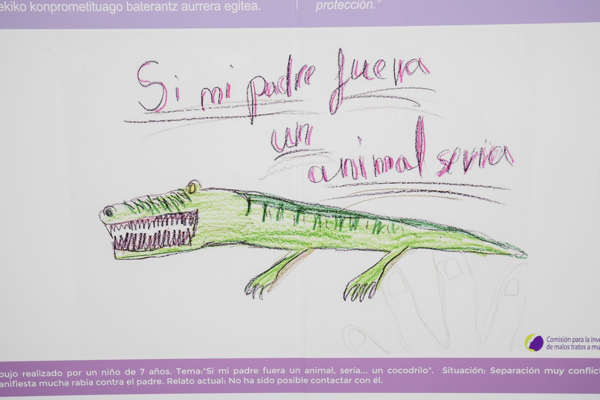 Así dibujan los niños a sus padres maltratadores