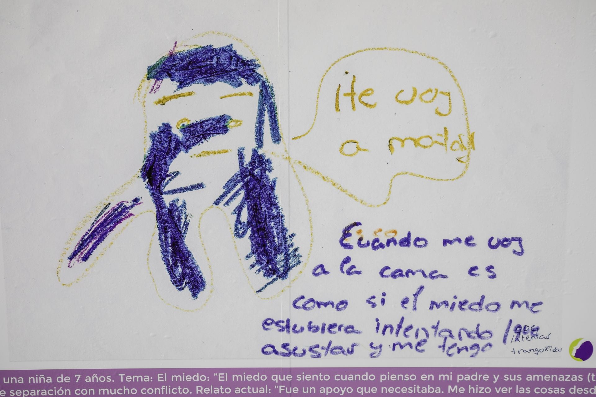 Así dibujan los niños a sus padres maltratadores