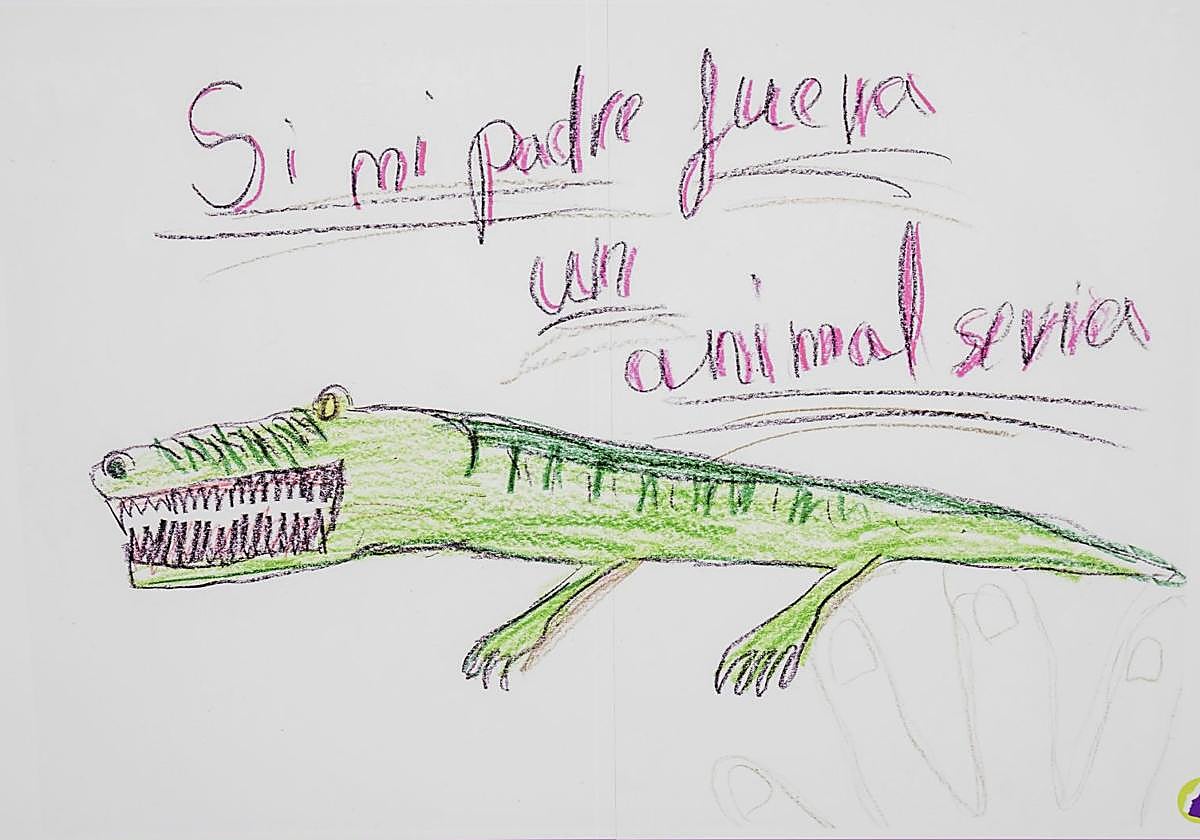 Dibujo de uno de los menores