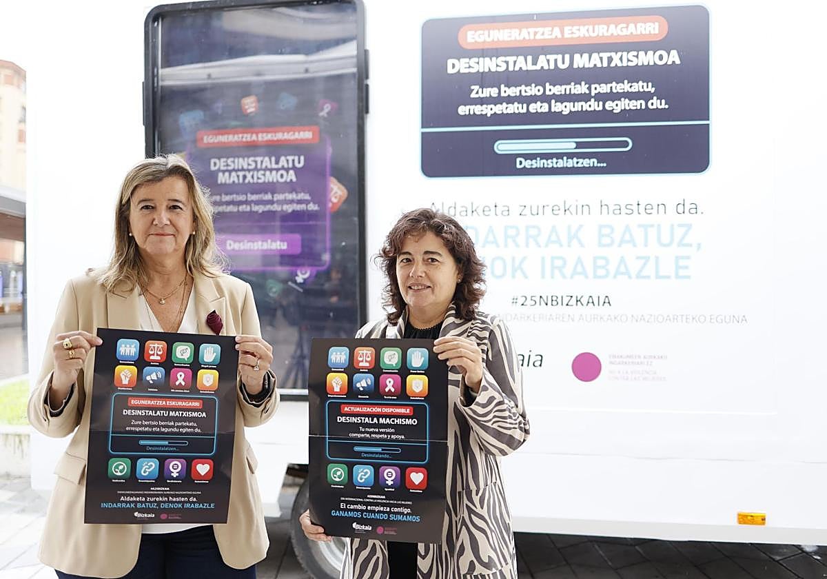 Presentación de la campaña foral para el 25-N.