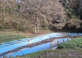 Imagen del vaso de la piscina de Rekalde en la actualidad.