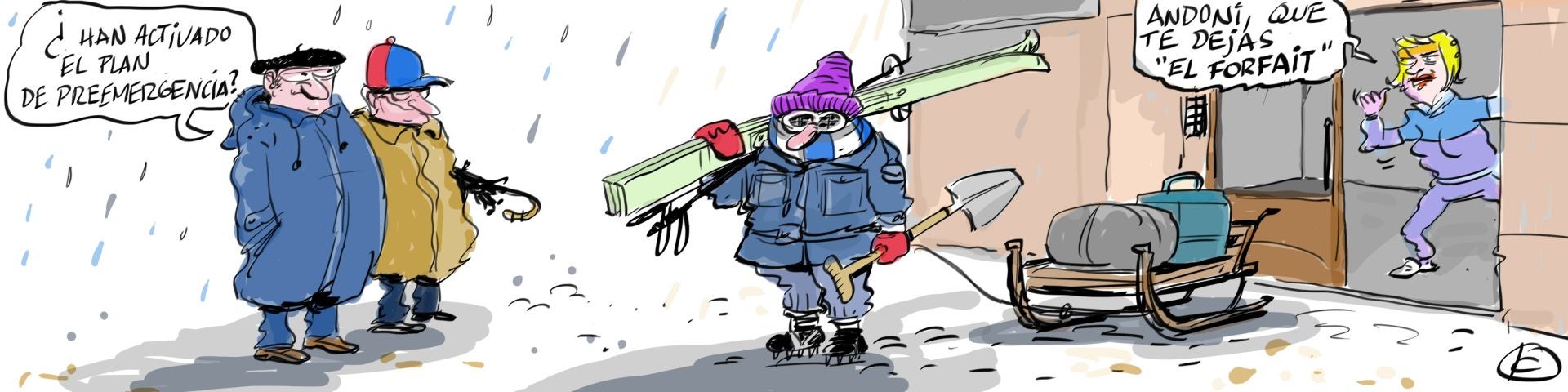 La viñeta de Cerrajería sobre el plan antinevadas de Vitoria