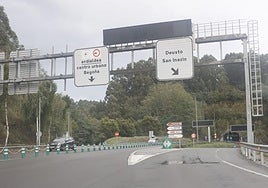 Reabierto el túnel de Artxanda sentido Bilbao tras el incendio de una furgoneta