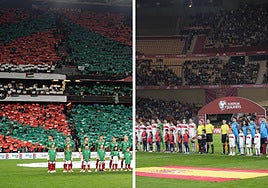 Las gradas de San Mamés en el Euskadi-Palestina.