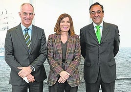 Alex Artetxe, Sonsoles Rubio y Javier Arriola.