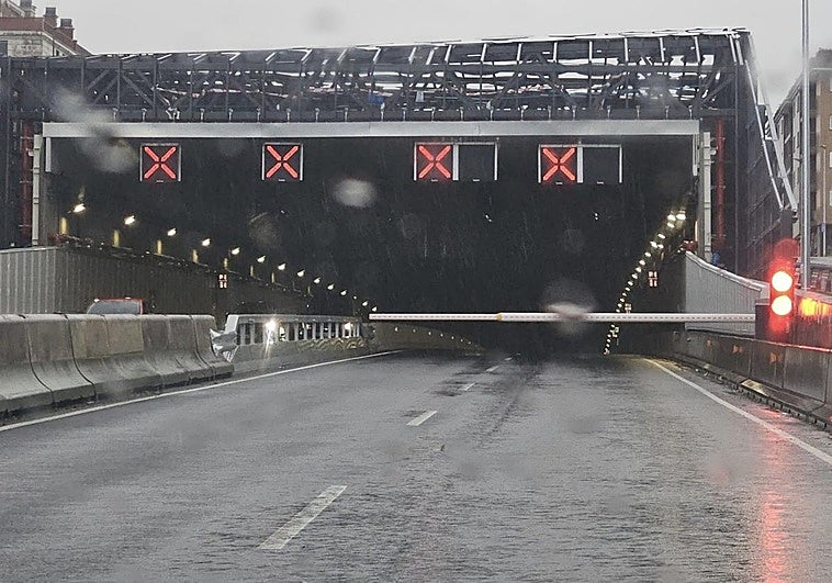 Solucionadas las retenciones por un accidente en el final de La Avanzada sentido Bilbao