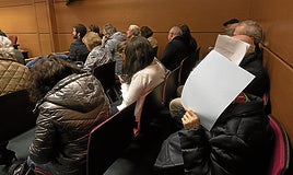 Los acusados, en el juicio celebrado en Vitoria.