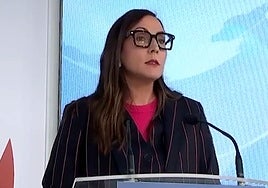 Begoña Pedrosa durante su intervención en un foro en San Sebastián.