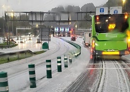 Granizada en el Txorierri.