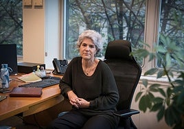 Emilia Málaga, en el centro que el Consejo de Relaciones Laborales tiene en Bilbao.