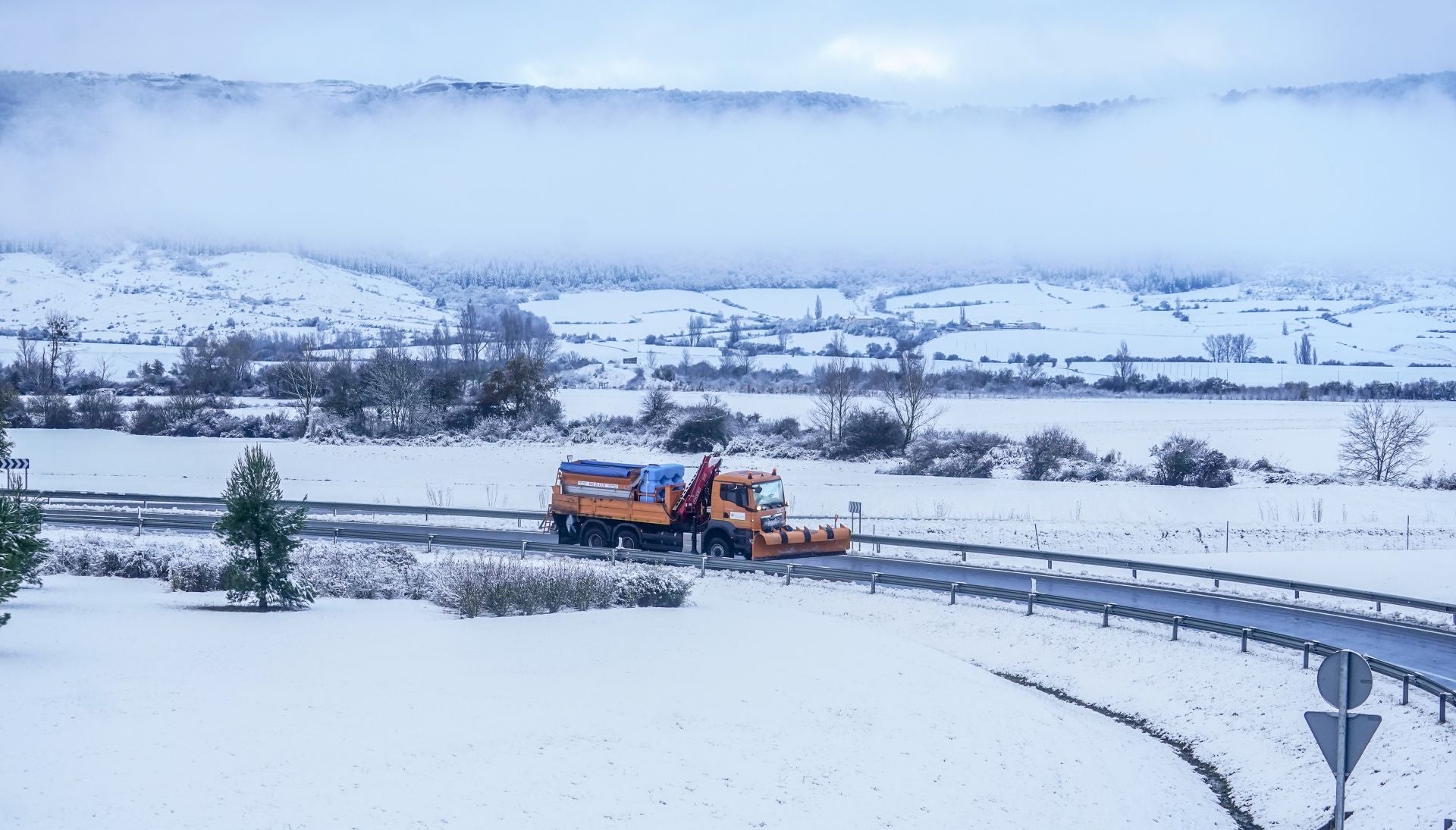 Las imágenes de un día de nieve en Álava