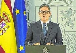 Félix Bolaños, ministro de la Presidencia, Justicia y Relaciones con las Cortes.