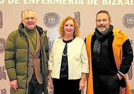 Javier Gónzález Caballero, Eguskiñe Gallastegi y Juan Carlos de la Cruz.