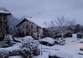 La nieve y el granizo llegan a Bizkaia
