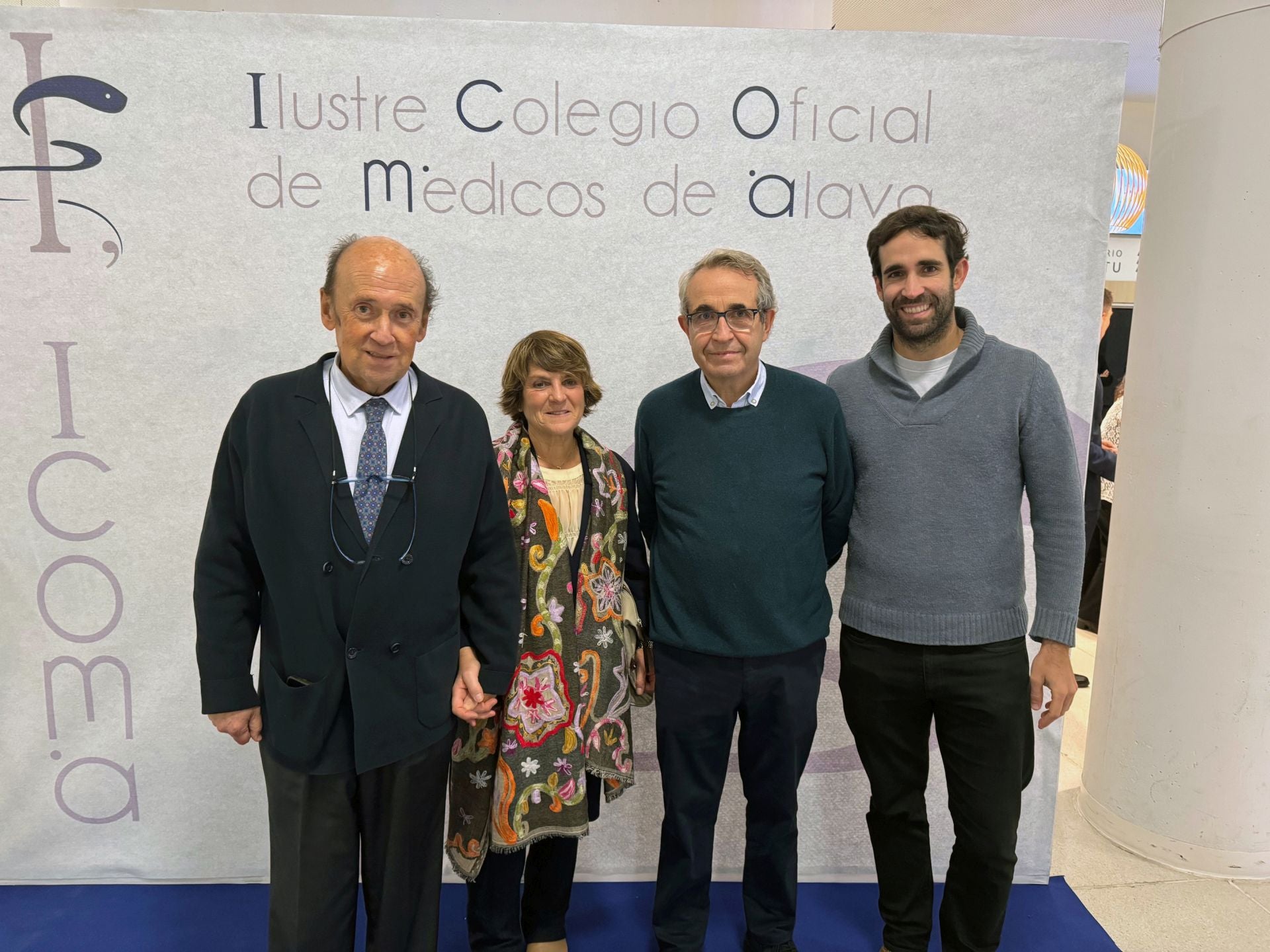 José Ignacio Catalán, Pilartxo Martín de la Cuesta, con Ignacio Balerdi y su hijo, Ignacio Balerdi.