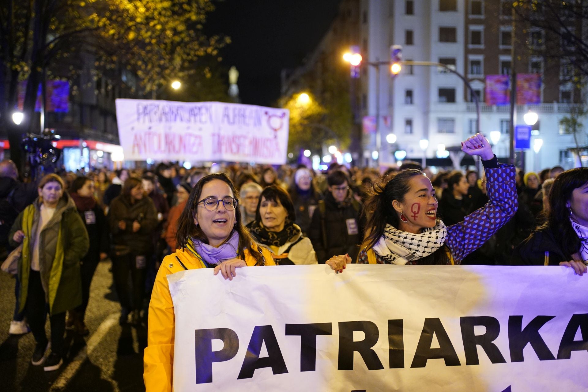 Miles de personas claman en Bilbao contra la violencia machista