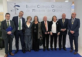 Ignacio Díez, Eduardo Miranda, Carmen Rodríguez, Marta Quintana, Alberto López de Ocáriz, María Dolores Huete, José Delpón y Gregorio Mediavilla