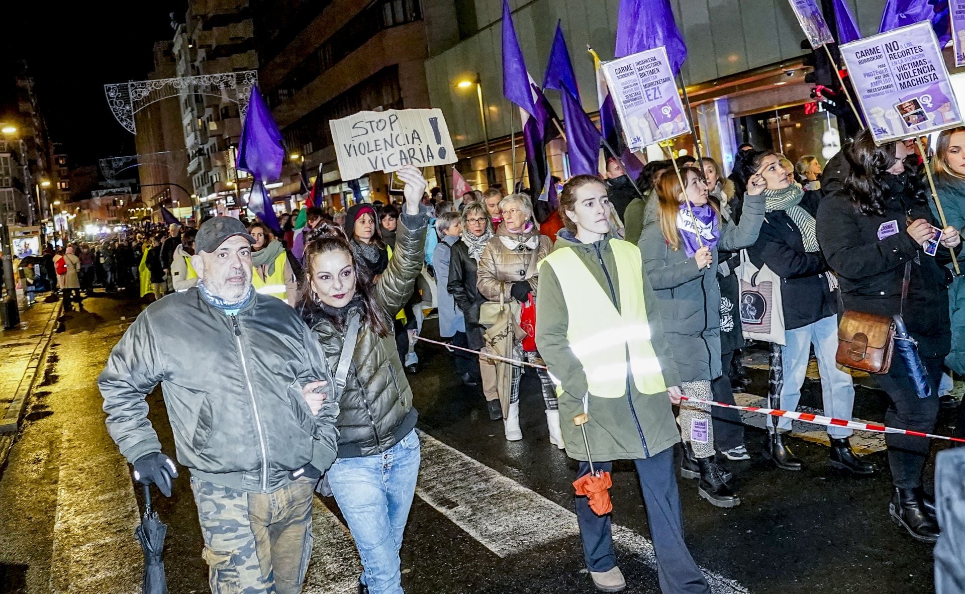 Las imágenes del 25N en Vitoria