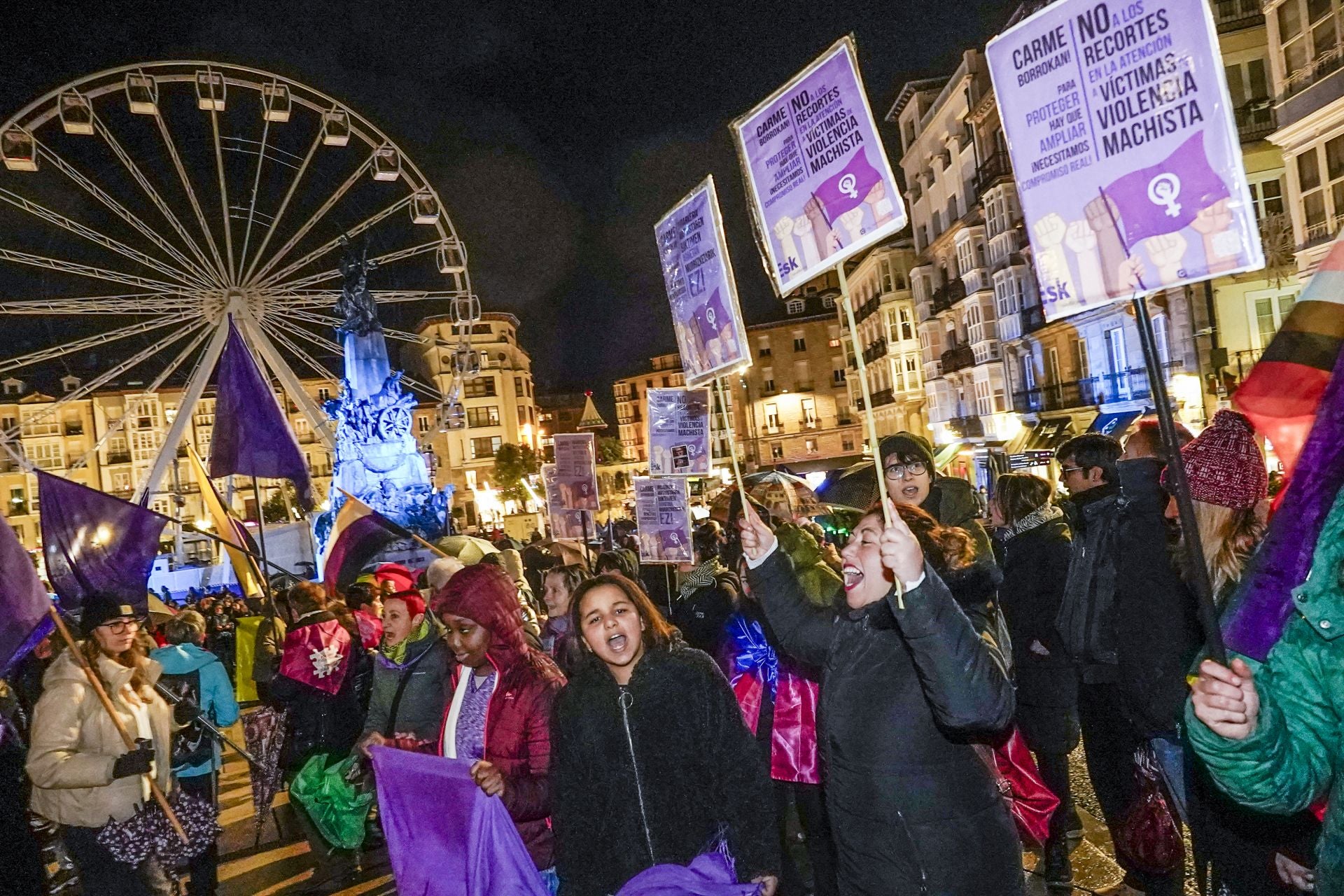 Las imágenes del 25N en Vitoria