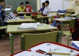 Imagen de archivo de un aula de Primaria.